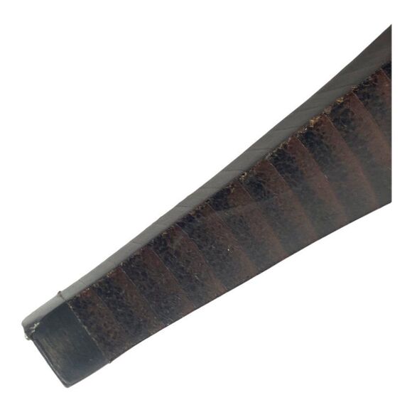 Marc fisher Burgundy Pebbled Leather Platform Heels Pep Toe Two Buckles US 8.5M - Picture 13 of 15